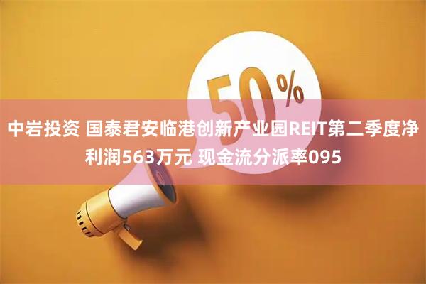 中岩投资 国泰君安临港创新产业园REIT第二季度净利润563万元 现金流分派率095